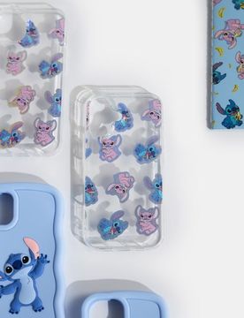 Cover per iPhone 16 con effetto olografico Stitch - multicolor