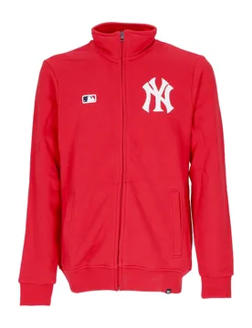 Felpa Leggera Collo Alto Uomo Mlb Helix Track Jacket Neyyan Red - 47 BRAND - FashionsVida