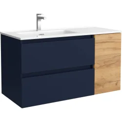 Mueble de baño Bequia con Lavabo Oslo con Coqueta 1 Puerta Derecha