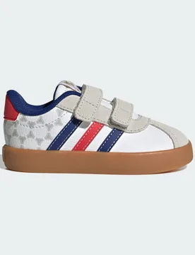 SCARPE VL COURT 3.0 INFANTS 22 Cloud White / Pure Ruby / Mystery Ink - Adidas - FashionsVida