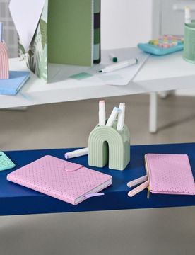 Set: taccuino e astuccio - lavanda
