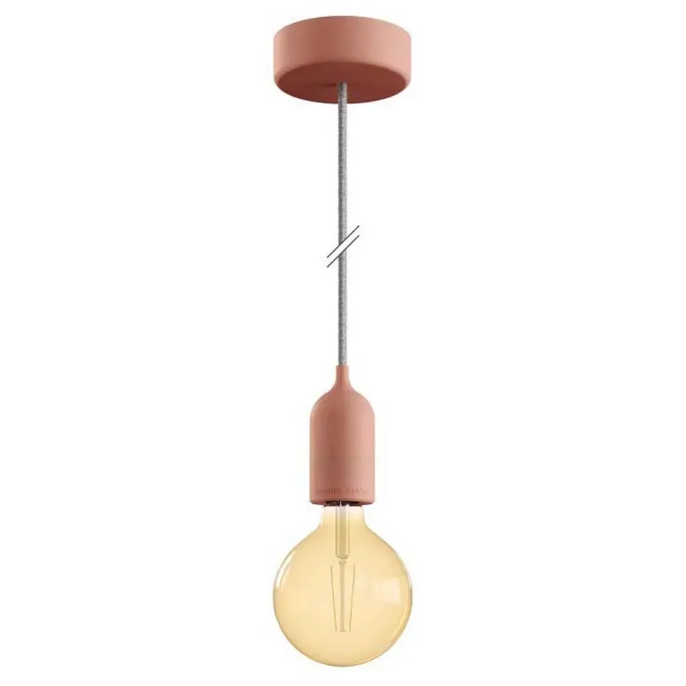 Cables Lampe Suspendue Avec Ampoule Eiva Pastel 1.5 M Salmon One Size - Creative - FashionsVida