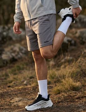 Pantaloncini con cotone SNSY PERFORMANCE - grigio chiaro