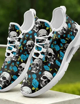 XIXIRIMIDO Women's Lace-up Casual Shoe Nurse Shoes Women's Sandals Men's Sneakers and Casual Shoes Tenis Feminino Rose Skull - Aliexpress - FashionsVida