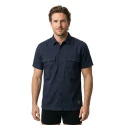 Camicia A Maniche Corte Military Eclipse Navy S