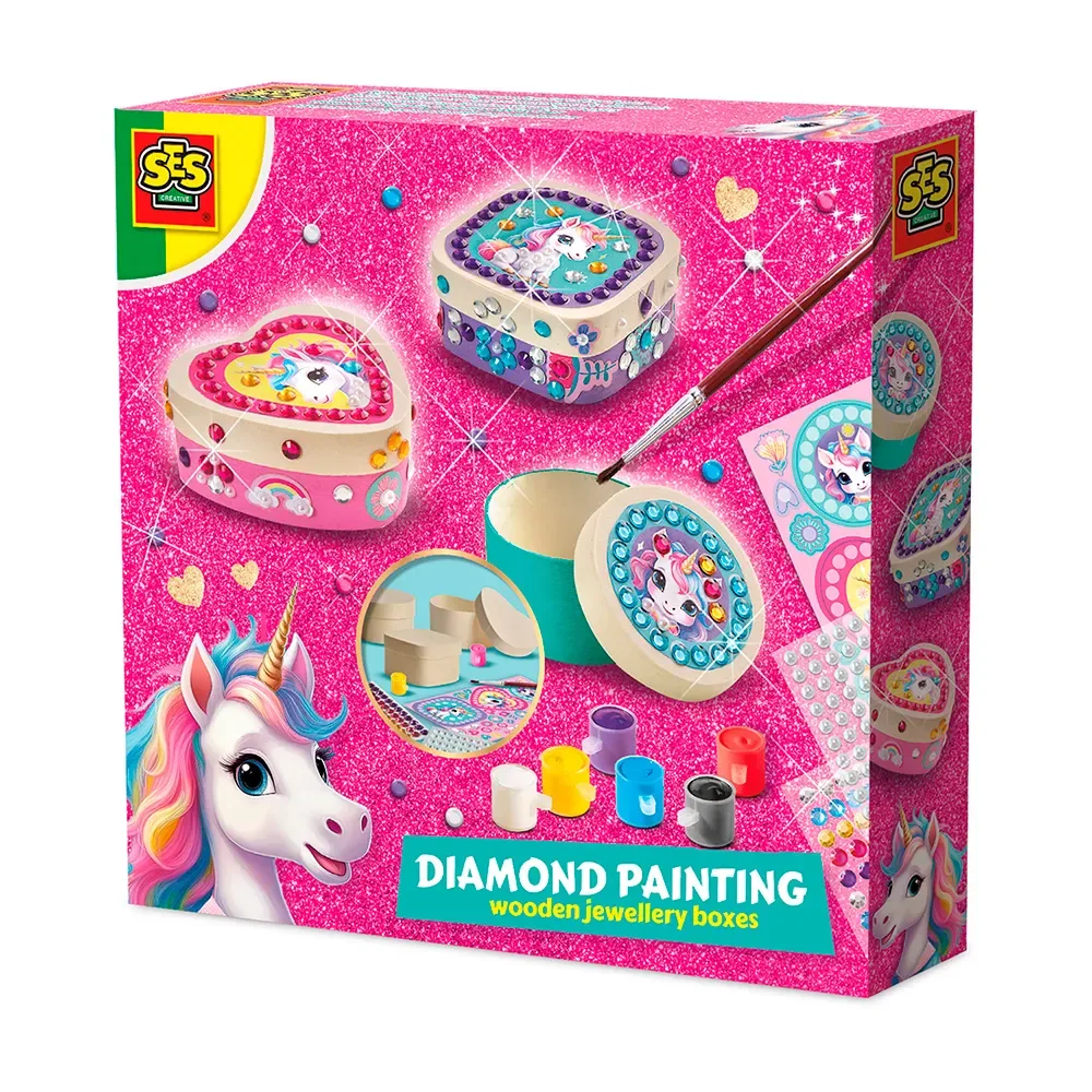 Perline Per Braccialetti Diamond Painting Unicorn Jewellery Boxes - SES Creative - FashionsVida