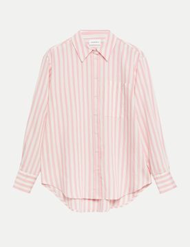 Comma Gestreifte Bluse Rosa 36