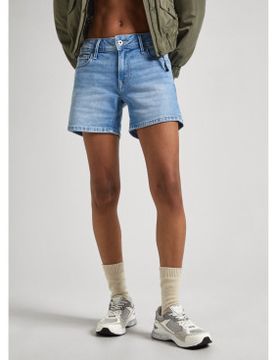 Para mujer. PL801109MP2 Short Relaxed (27), Casual, Algodón, Denim
