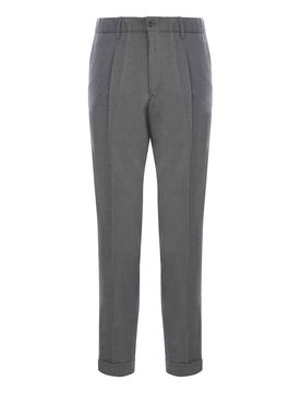 Pantaloni In Lana Vergine Stretch