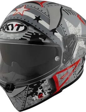 Casco Moto Integrale R2R MAX ASSAULT Opaco Grigio taglia XS - KYT - FashionsVida