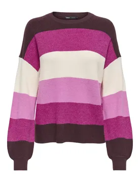 ONATIA /S STRIPE PUOV KNT NOOS femae