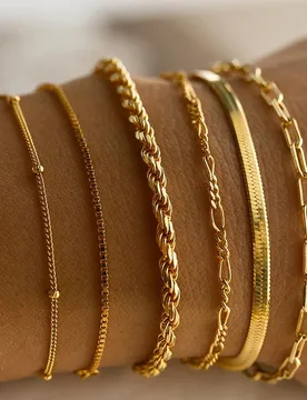 Pcs Minimalist Gold Color Ankle Chain Bracelet Set for Women Men Bohemian Retro Thick Twist Cuban Bracelets Trendy Jewelry Gift - Aliexpress - FashionsVida