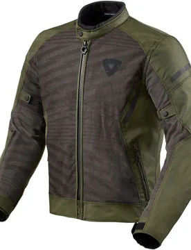 Giacca Moto TORQUE 2 H2O Nero Verde Scuro taglia S - Rev'it - FashionsVida