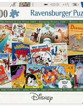Disney – Vintage Movie Poster Jigsaw Puzzle (1000 piece) - Ravensburger - FashionsVida