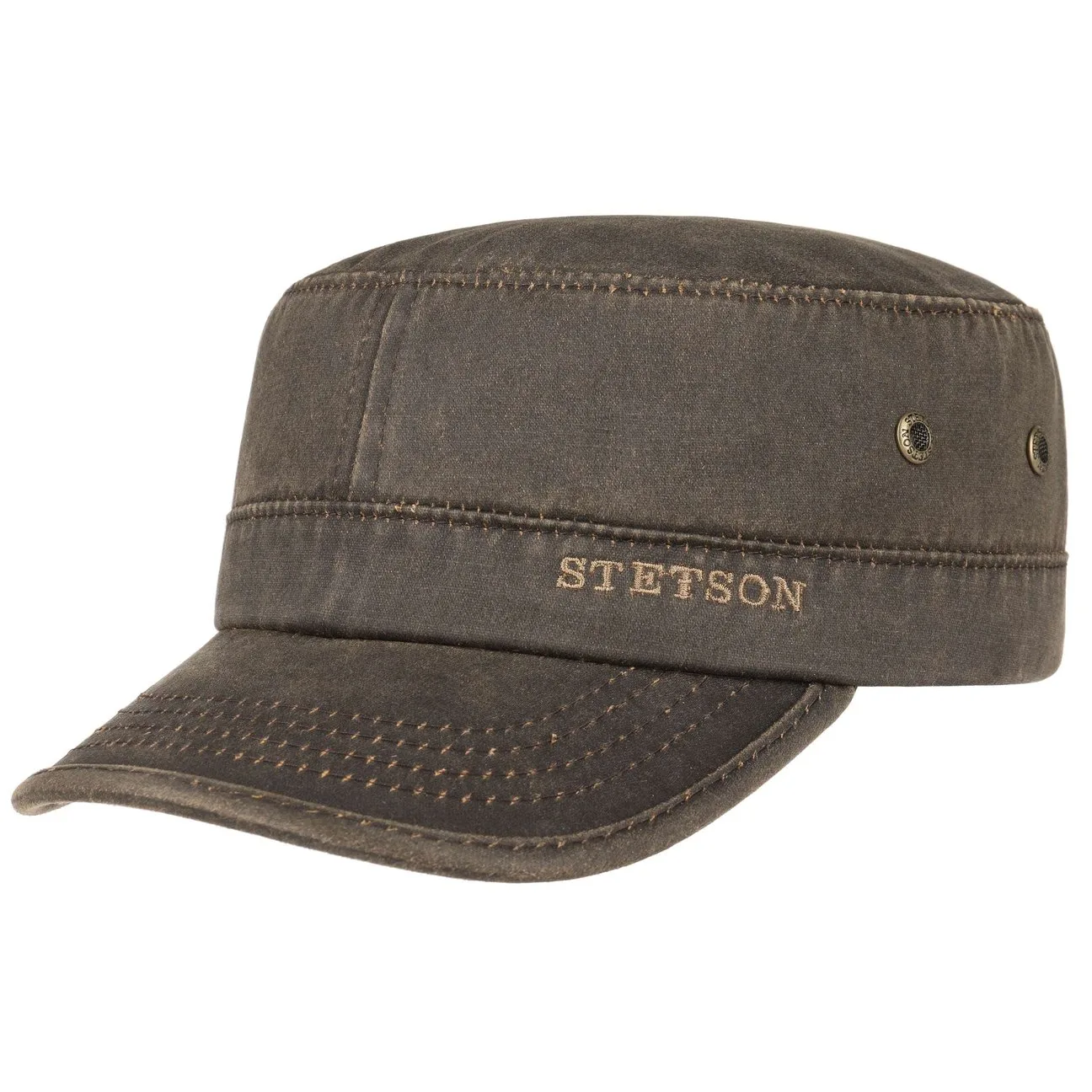 Datto Army Cap by - brown - Size: XL (60-61 cm) - Stetson - FashionsVida