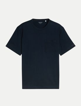 Basic T-Shirt Schwarz L