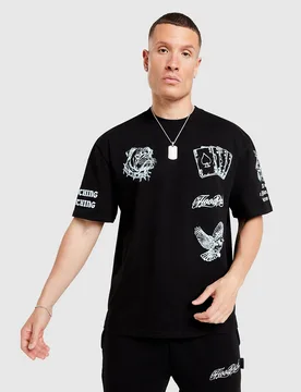 Mens Maglia Heir - Nero, nero nero Uomo taglia S - Hoodrich - FashionsVida