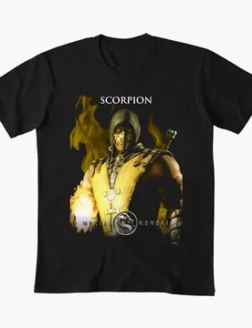 SCORPION 0529 Vintage Mortal Kombat Gift tee for MK gamer 100% cotton printed Men's Short Sleeve Graphic T-Shirt All size Tops - Aliexpress - FashionsVida