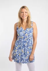 Indus Printed Jersey Tunic - Multicolor - Size: 18
