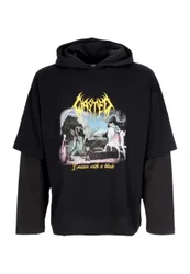 Maglietta Manica Lunga Uomo Tale Hoodie Age Black/faded Black