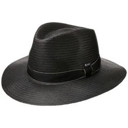 Black Traveller Straw Hat by - black - Female - Size: M (56-57 cm)