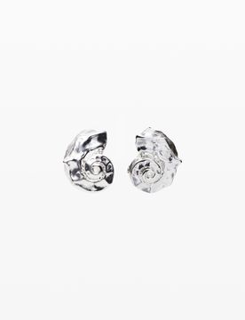 Boucles d'oreilles coquillage bain argent Zalio, Noir, U