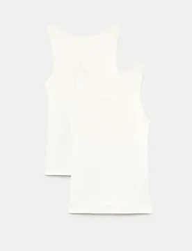 Pack Medium Warmth Thermal Pointelle Vests White female - M&S - FashionsVida