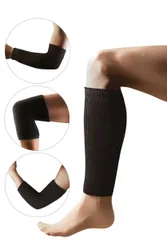 Pair Black 2.3 Tog Joint Warmers In Black Unisex Small/Medium - Circumference 48cm - - Black - Size: Small