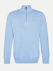 Baumwollpullover mit Reißverschluss Blau XXL