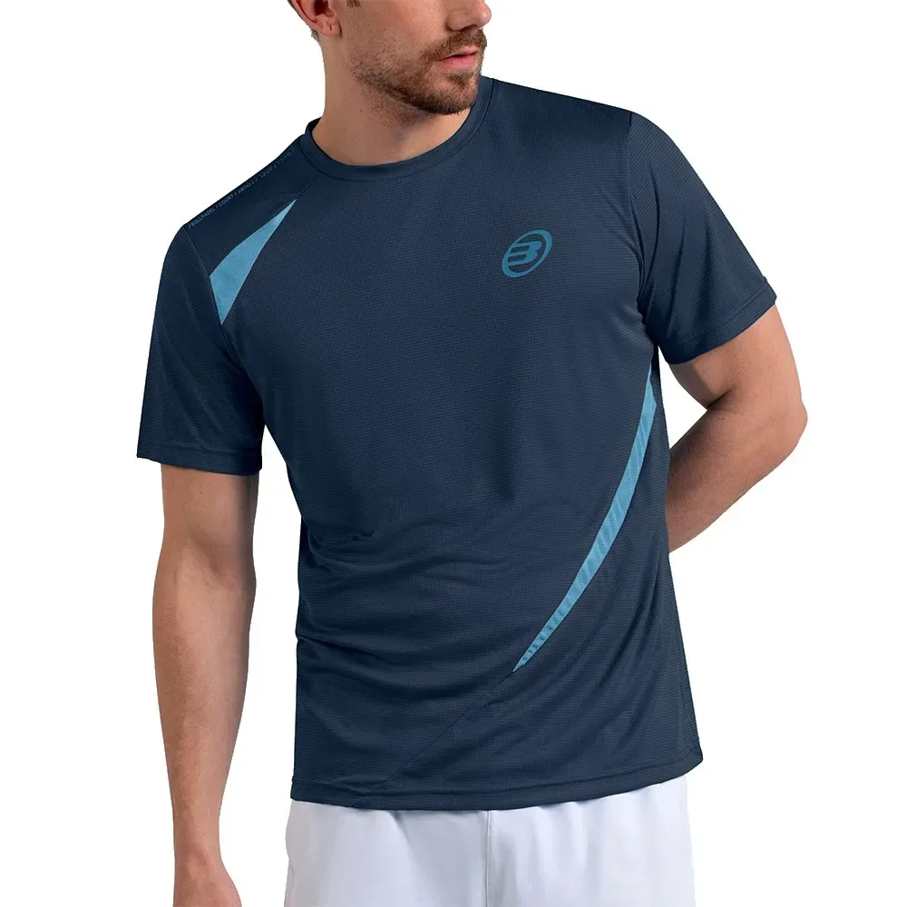Cete Short Sleeve T-shirt Navy Blue 2XL - Bullpadel - FashionsVida