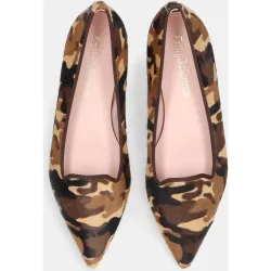 Mocasines paris de mujer en poni estampado camuflaje