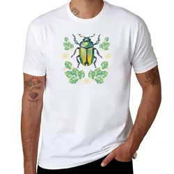 Beetle bug insect watercolor art print T-Shirt t shirts for man cotton soft funny t shirts dark humor T-Shirt