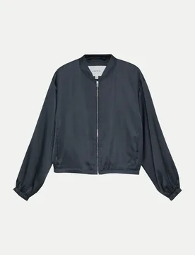 Comma Satin-Blousonjacke Schwarz 34 - Comma - FashionsVida