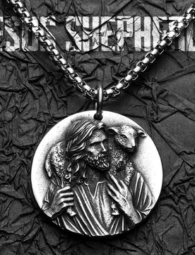 Christian Jesus Shepherd Stainless Steel Men Necklaces Pendants Chain Powerful Amulet Cool New for Women Jewelry Gifts Wholesale - Aliexpress - FashionsVida