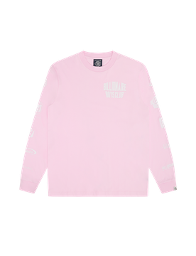 Multi Logo L/S T-Shirt - Pink