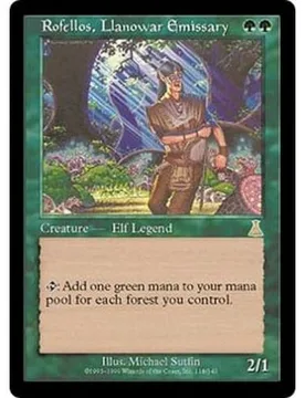 Rofellos, Llanowar Emissary Urza's Destiny - Magic: The Gathering - FashionsVida