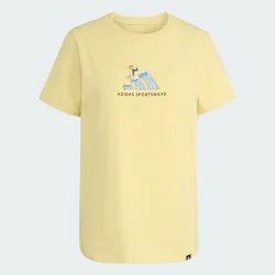 Codes Doodle Surf Graphic T-Shirt M Powder Yellow