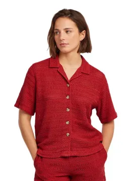 Chemise à Manches Courtes O´riginals Crochet Midnight Poppy XS