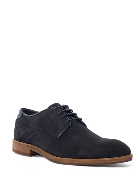 Mens Bridon - Burnished Leather Gibson - Navy - Size Uk 7 - Dune london - FashionsVida