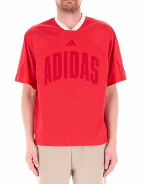 Adidas T-shirt scollo V ROSSO M