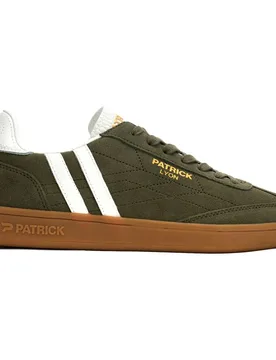 Mens Lyon Trainers - Green Suede - Size Uk 9 - Patrick - FashionsVida