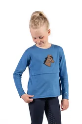 Kinder Langarmshirt MIA blau 122/128