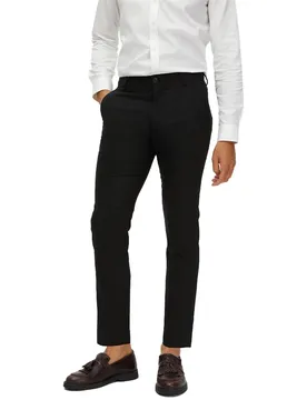 Pantaloni Eleganti Neil Slim Fit Black 52