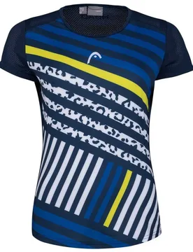 Sammy Short Sleeve T-shirt Dark Blue / Print L - Head Racket - FashionsVida