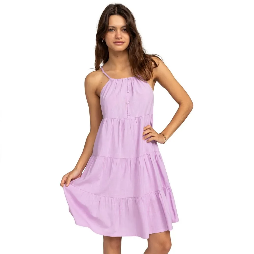 Vestito Corto Senza Maniche Cool Again Crocus Petal M - Roxy - FashionsVida