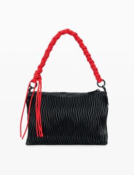 Sac moyen en relief, , PolyurÉThane, Noir, U
