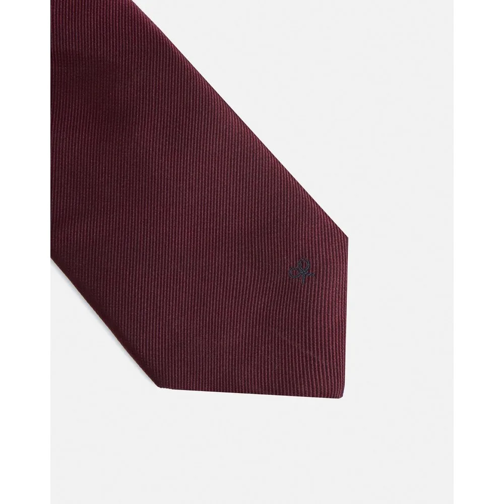 Silbon - Corbata lisa burdeos - Silbon - FashionsVida