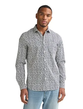 Chemise à Manches Longues M-1060-sil403 Navy Blue S