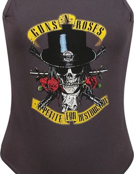 Body - Amplified Collection - Tophat Skull - M bis XL - für Damen - Größe XL - charcoal - Lizenziertes Merchandise! - Frauen - female