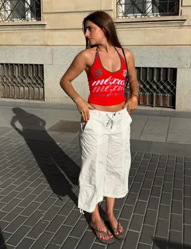 Top Encolure Américaine Mexique Fifa World Cup™ S Rouge - Bershka - FashionsVida